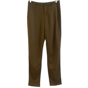 FOREVER 21 CONTEMPORARY HIGH RISE ANKLE LENGTH TROUSERS BROWN SIZE SMALL